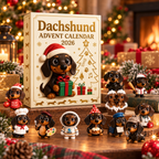 Dachshund Advent Calendar – 24 Acrylic Ornaments