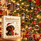 Dachshund Advent Calendar – 24 Acrylic Ornaments