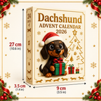 Dachshund Advent Calendar – 24 Acrylic Ornaments