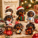Dachshund Advent Calendar – 24 Acrylic Ornaments