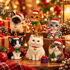 Cat Advent Calendar – 24 Acrylic Ornaments