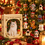 Cat Advent Calendar – 24 Acrylic Ornaments