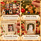 Cat Advent Calendar – 24 Acrylic Ornaments